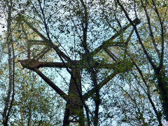 Nine Mile Point Colliery aerial ropeway pylon 2, October 2012